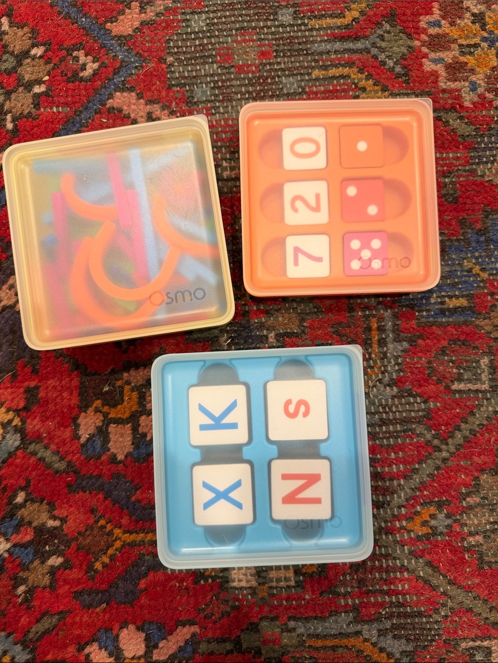 Osmo- Home Games Learning Tiles Set - Blue, Orange, Yellow